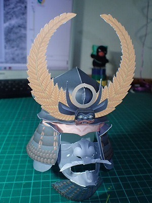 南蛮兜と手作り仮面